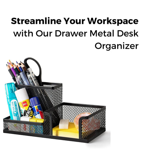 Streamline Your Workspace with Our Drawer Metal Desk Organizer - StorageMart