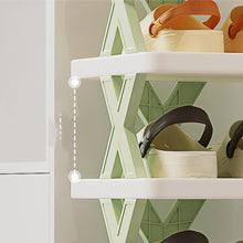 StorageMart 4 Layer Shoes Rack, Foldable Shoe Cabinet |65.5 x 24 x 26 cm| Plastic | Multicolor - StorageMart