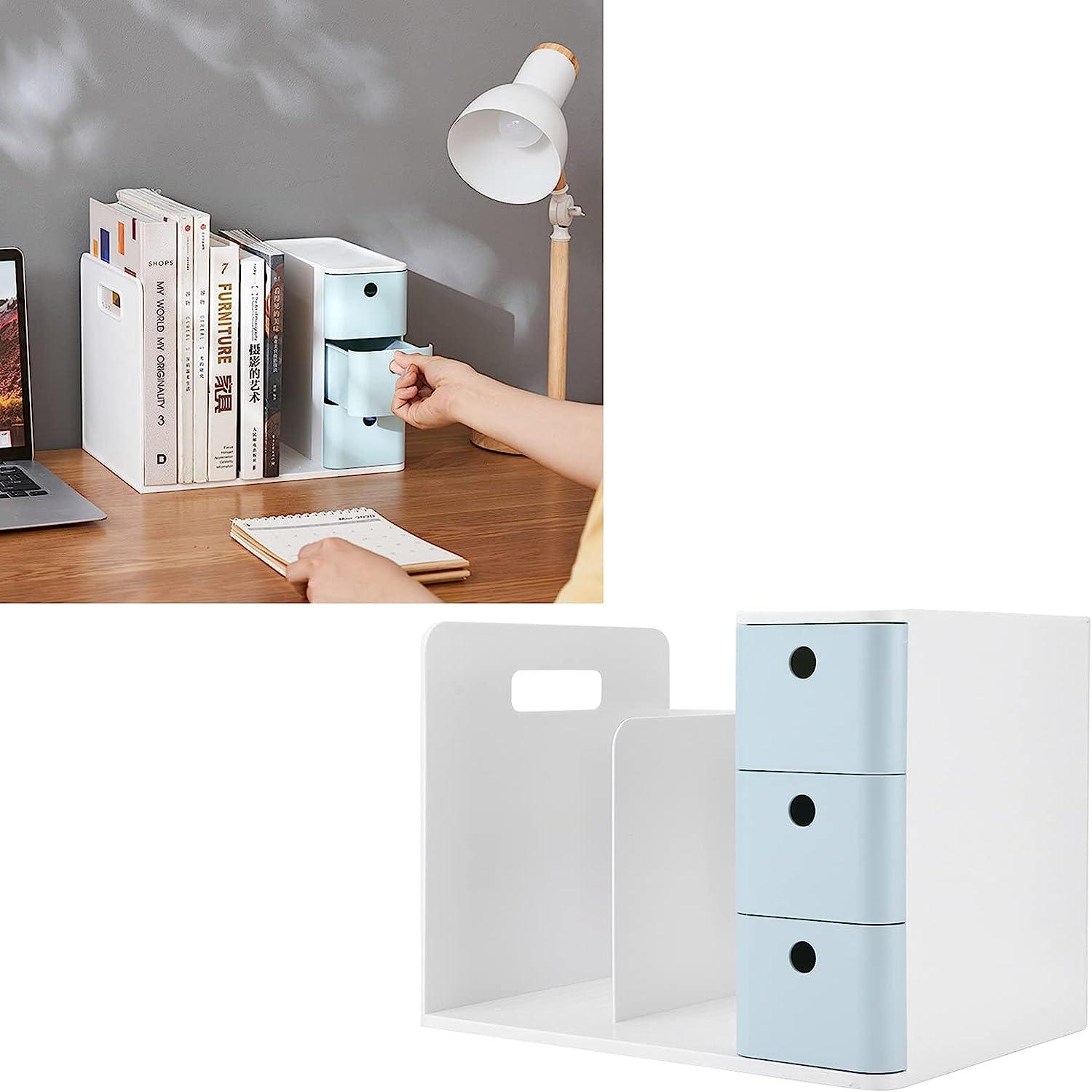 StorageMart Multifunctional Book Storage Shelf Office Drawer File Rack Creative Bookshelf | 28.5 x 21 x 18.5 Cm | Plastic | Multicolor - StorageMart