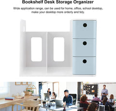 StorageMart Multifunctional Book Storage Shelf Office Drawer File Rack Creative Bookshelf | 28.5 x 21 x 18.5 Cm | Plastic | Multicolor - StorageMart