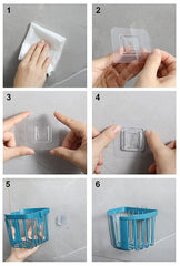 StorageMart Toilet Paper Holder Bathroom ,Tissue Roll Wall Mounted |14 x 13.5 x 10 Cm | Multi Color |Plastic - StorageMart