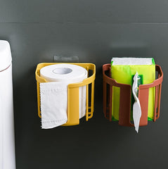 StorageMart Toilet Paper Holder Bathroom ,Tissue Roll Wall Mounted |14 x 13.5 x 10 Cm | Multi Color |Plastic - StorageMart